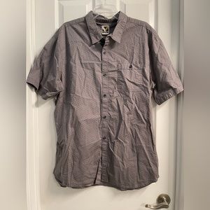 Voyager grey cotton shortsleeved shirt size xl